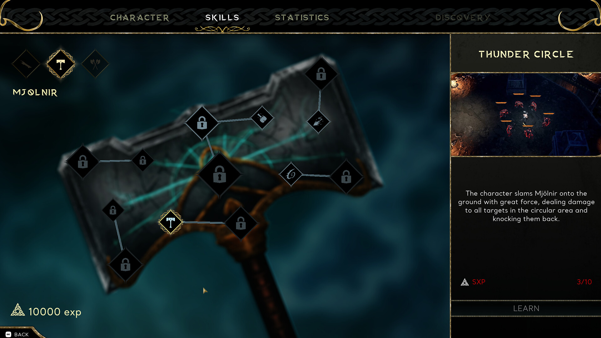 Skill system UI
